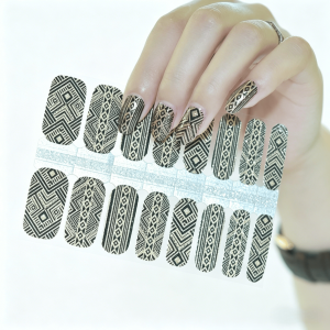 Floral Nail Art Stickers — Gel-Effect Self-Adhesive Nail Wraps